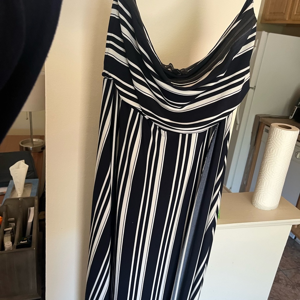 Banana Republic Black and White Maxi Sundress